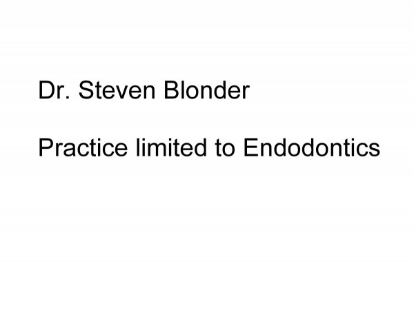 Dr. Steven Blonder
