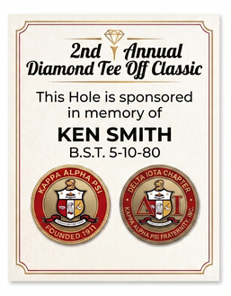 Hole 12 Sponsoer - In memory of Ken Smith Delta Iota Ball State University