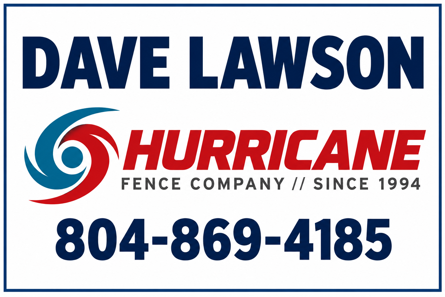 Hurricane Fence - David Lawson