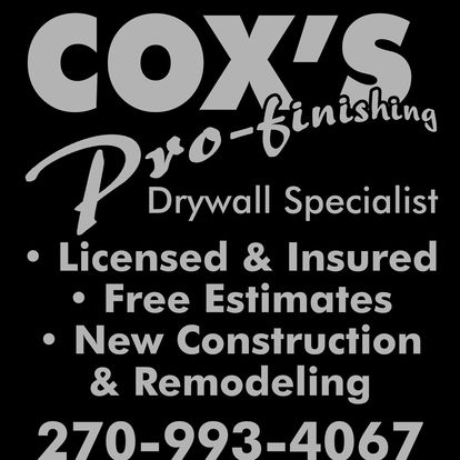 Cox's Pro-Finishing